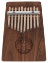 Meinl Sonic Energy Solid Kalimba  10 Notes  Black Walnut  Tree of Life