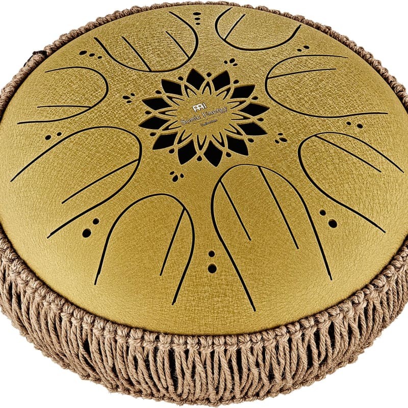 Meinl Sonic Energy Gold Medium Octave Steel Tongue Drum 10" - C Major,
