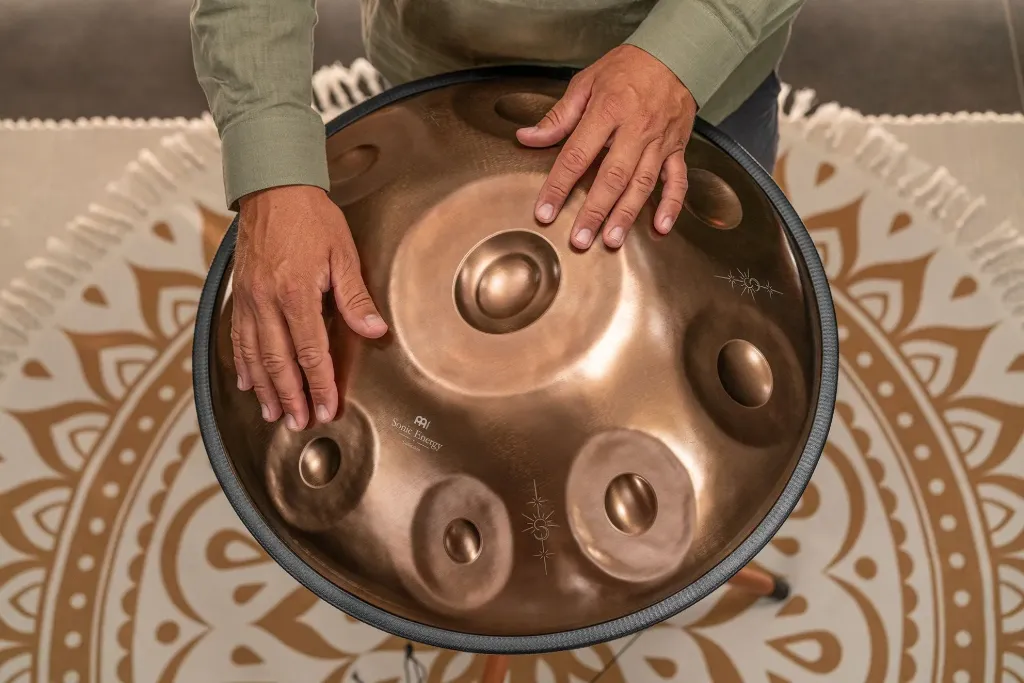 Sensory Handpan, Stainless Steel, Bb2 Amara, 9 Notes, 432 Hz