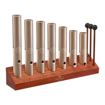 7-Piece Wah-Wah Tube Chakra Set, 432 Hz, Champagne