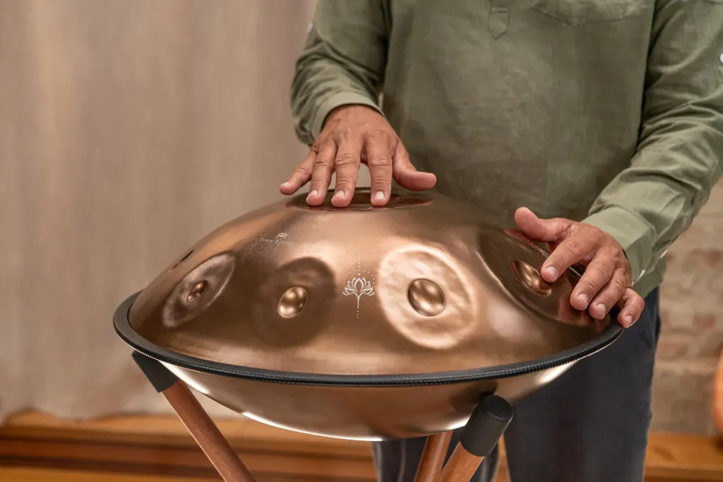 Sensory Handpan, Stainless Steel, E La Sirena, 10 Notes, 432 H