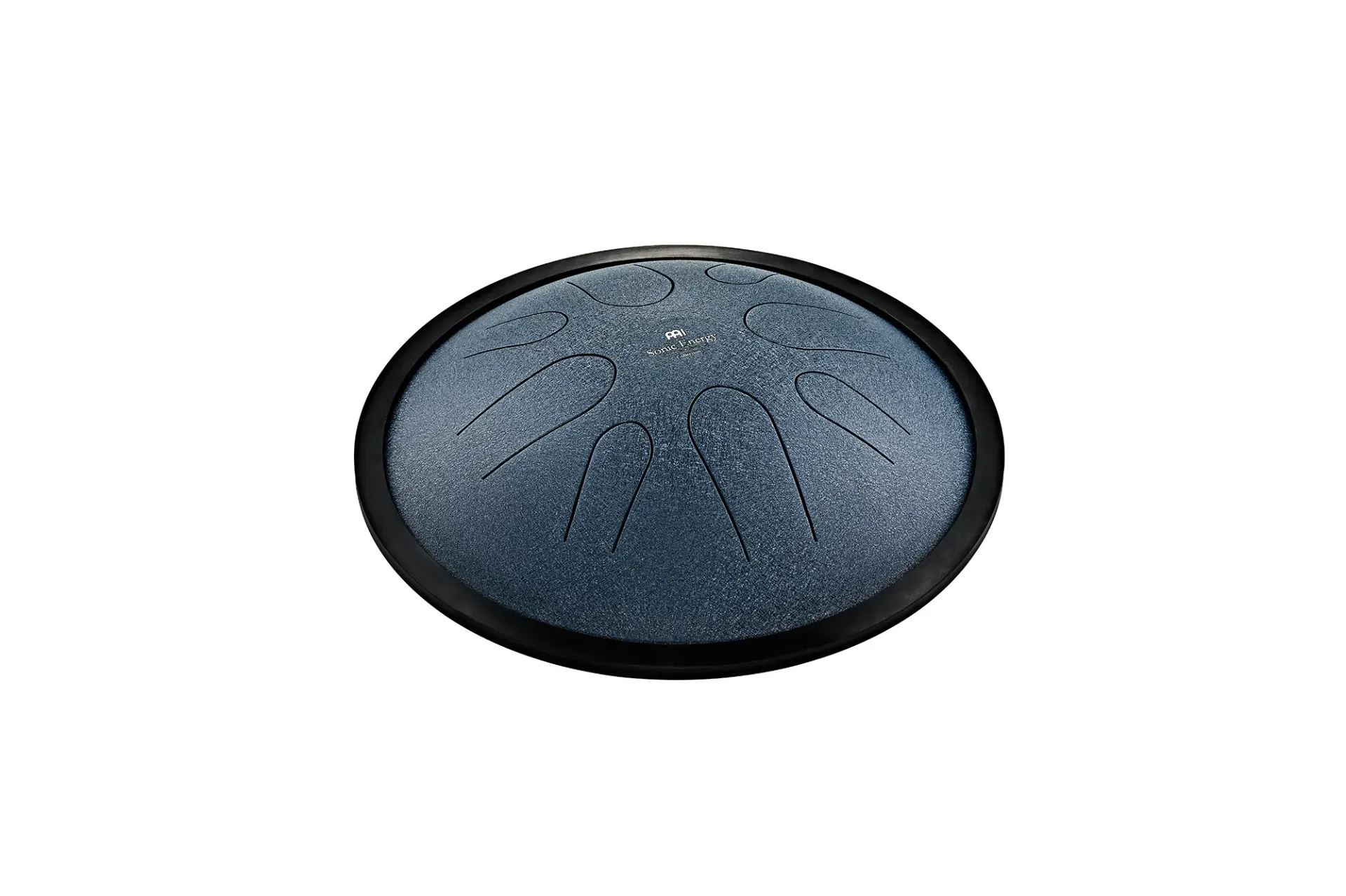 Compact Steel Tongue Drum, C Minor, 8 Notes, 432 Hz, Navy Blue