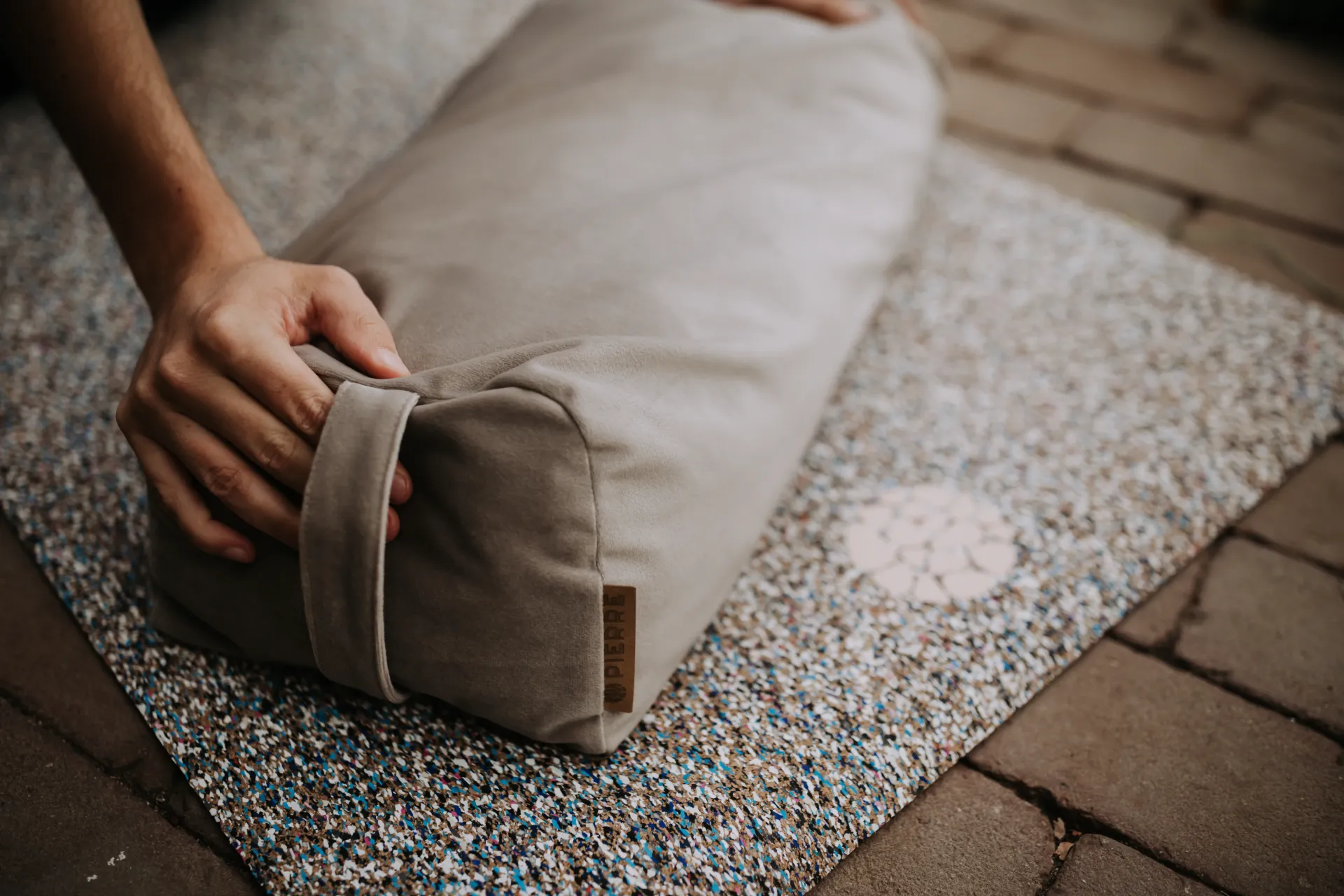 Yoga Bolster (Beige Soft)